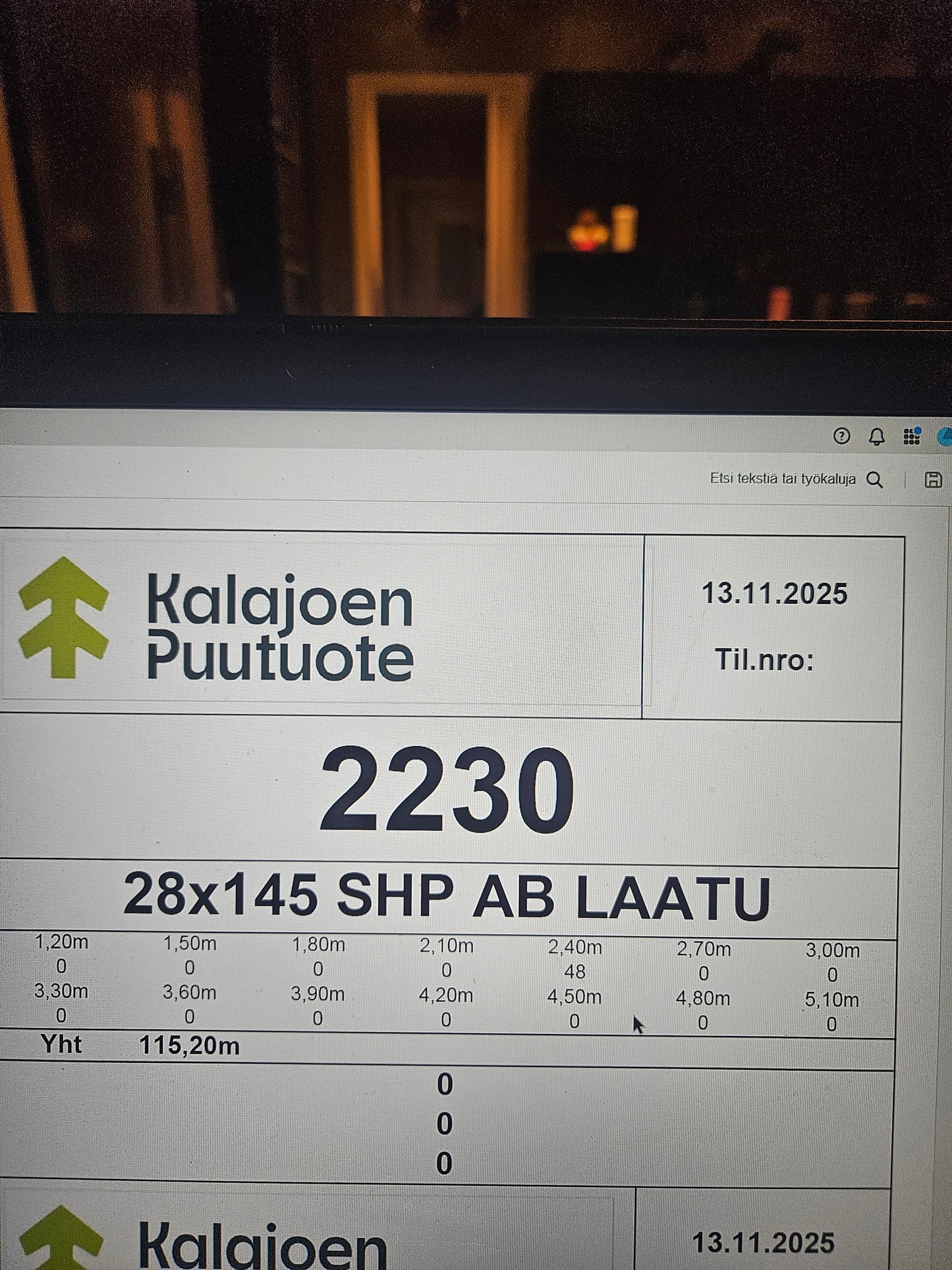 Laudelauta 28x145x2400, Kuusi, Talouslaatu (115,2jm/48kpl)