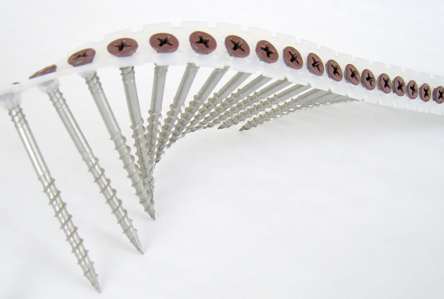 55x4,2 harva terassiruuvi, nauha Ph2, A2, ruskea 1000kpl