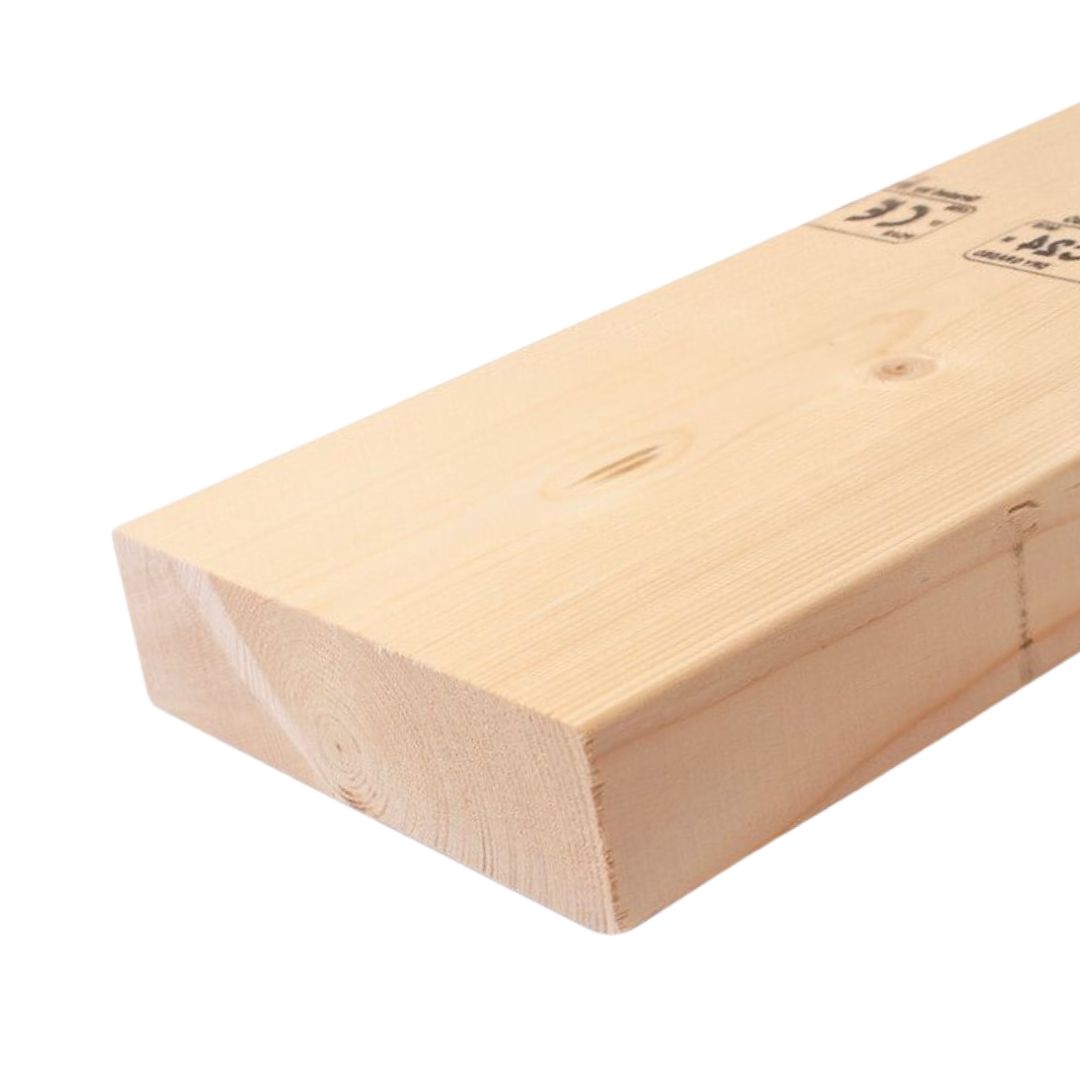 Mitallistettu runkopuu C24, 48x198 mm, lujuuslajiteltu