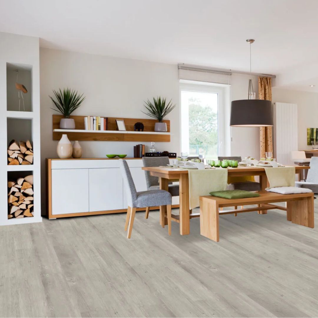 Vinyylilankku IDEO VIVA 4213 VAALEA HARMAA 2,16 M2/KRT 1-SAUVAINEN