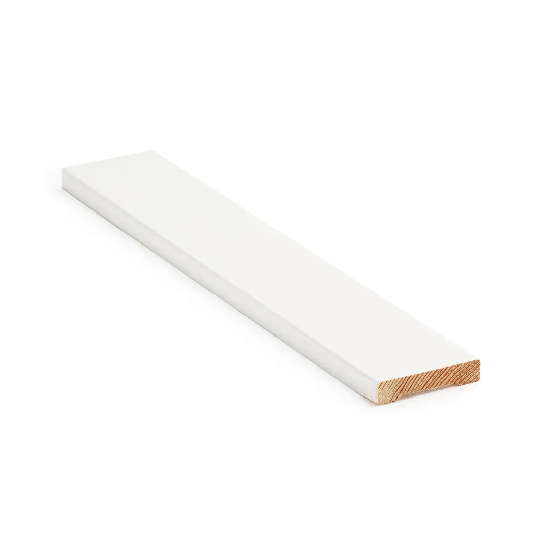 Peitelista 12x58, Mänty, Valkoinen