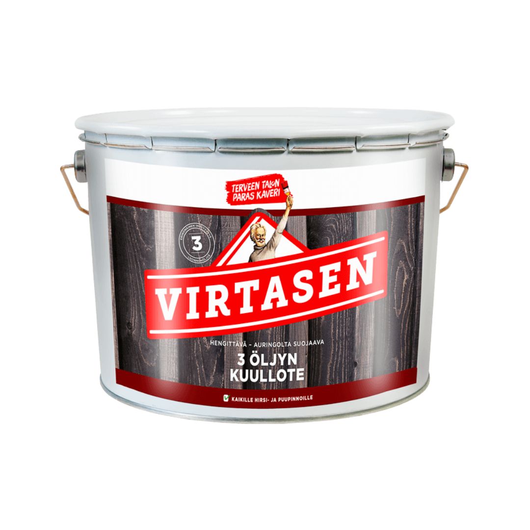 VIRTASEN 3 ÖLJYN KUULLOTE, Kirkas, Sävytettävä