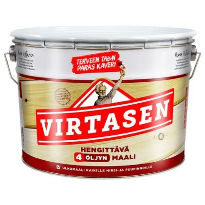 VIRTASEN 4 ÖLJYN MAALI, WANHA PUNAINEN