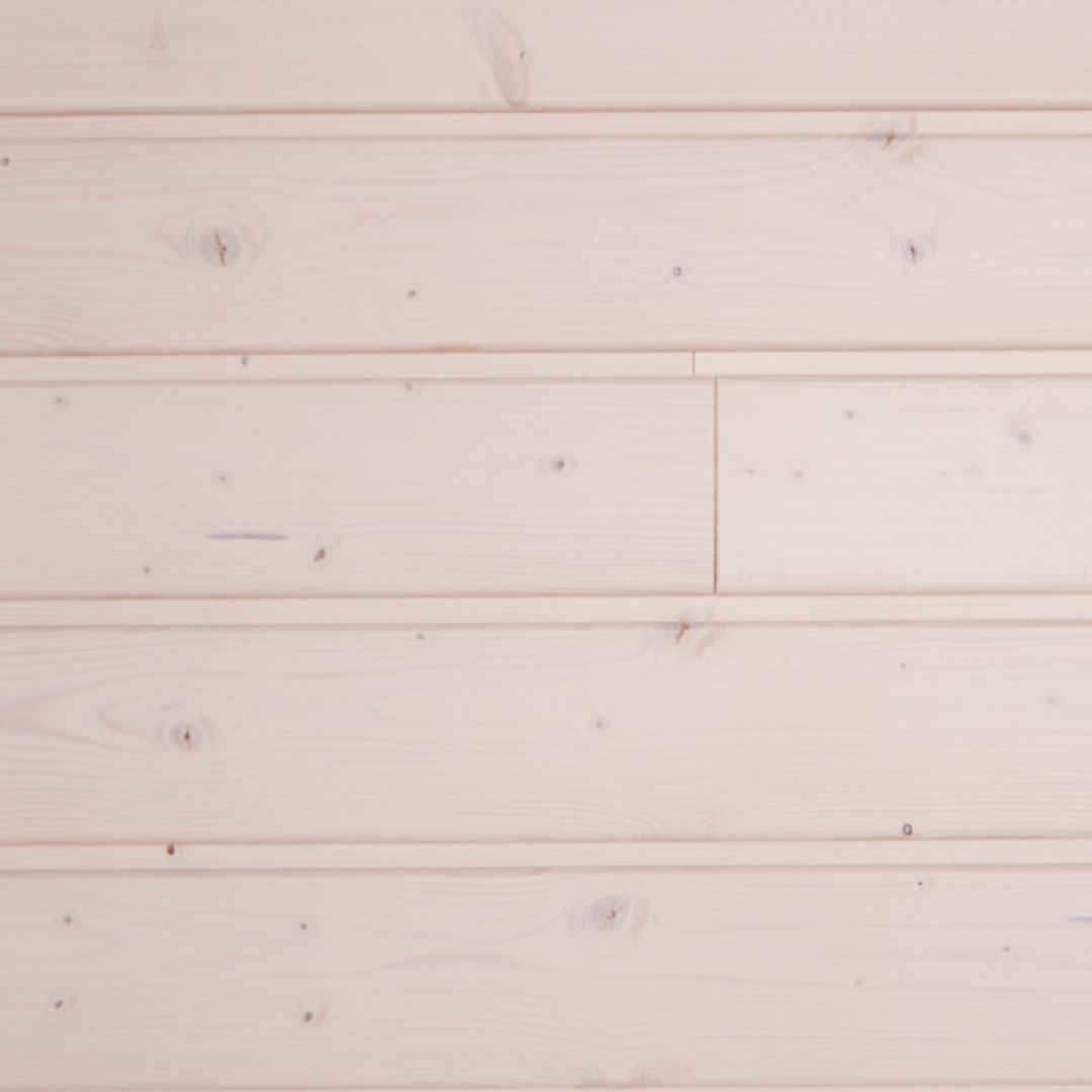 Panelointi valkolakatulla STP-Profiilin paneelilla