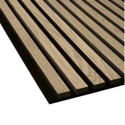 Akustiikkapaneeli Ideo Natural Oak viilupinta mdf 2600x600mm 2 kpl/krt