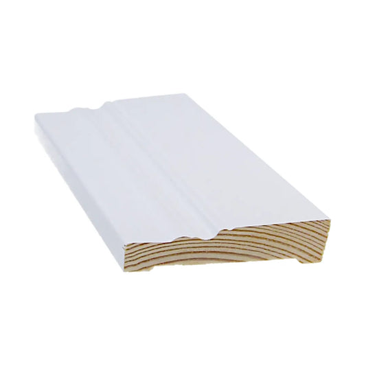 Valkoisen koriste jalkalistan tuotekuva