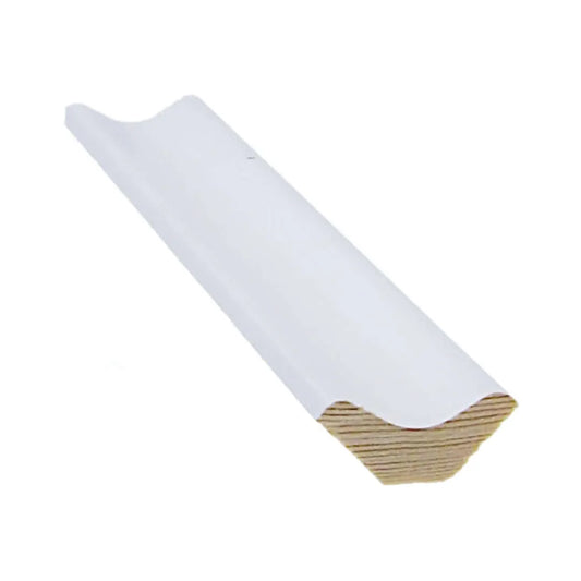 Kattolista 21x21, Mänty, Valkoinen