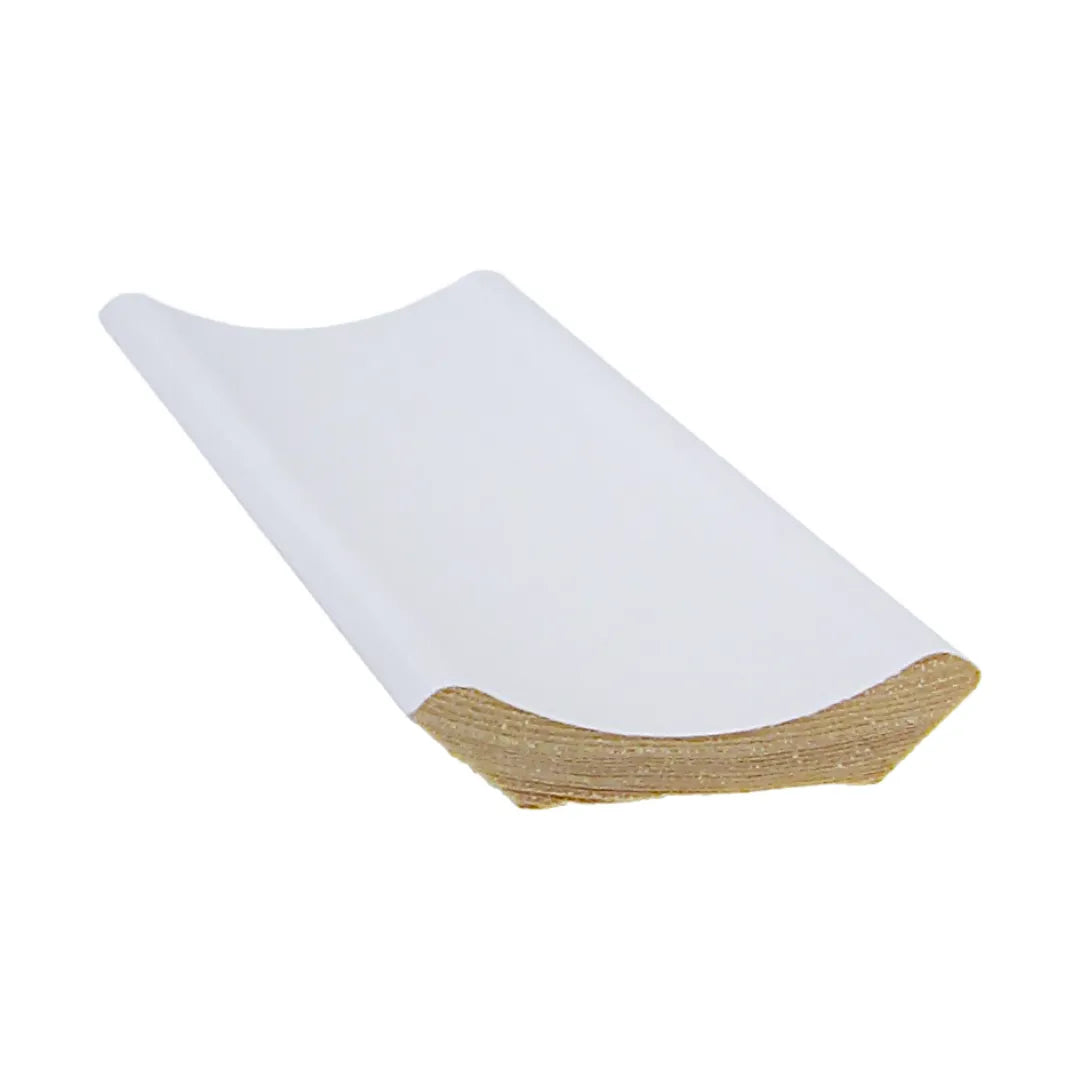 Kattolista 45x45, Mänty, Valkoinen