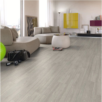 Laminaatti EL1094 Basic 2,49m2/krt Light Grey Charlott Oak