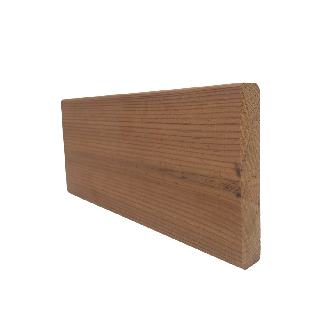 kotimainen lämpökäsitelty mänty ThermoD laudelauta Joki 26x140 SHP