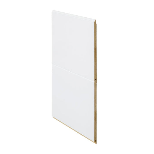 Sisustuspaneeli 10x190x2080, 0-sauma, MDF, Puhdasvalkoinen melamiini, Päätypontattu