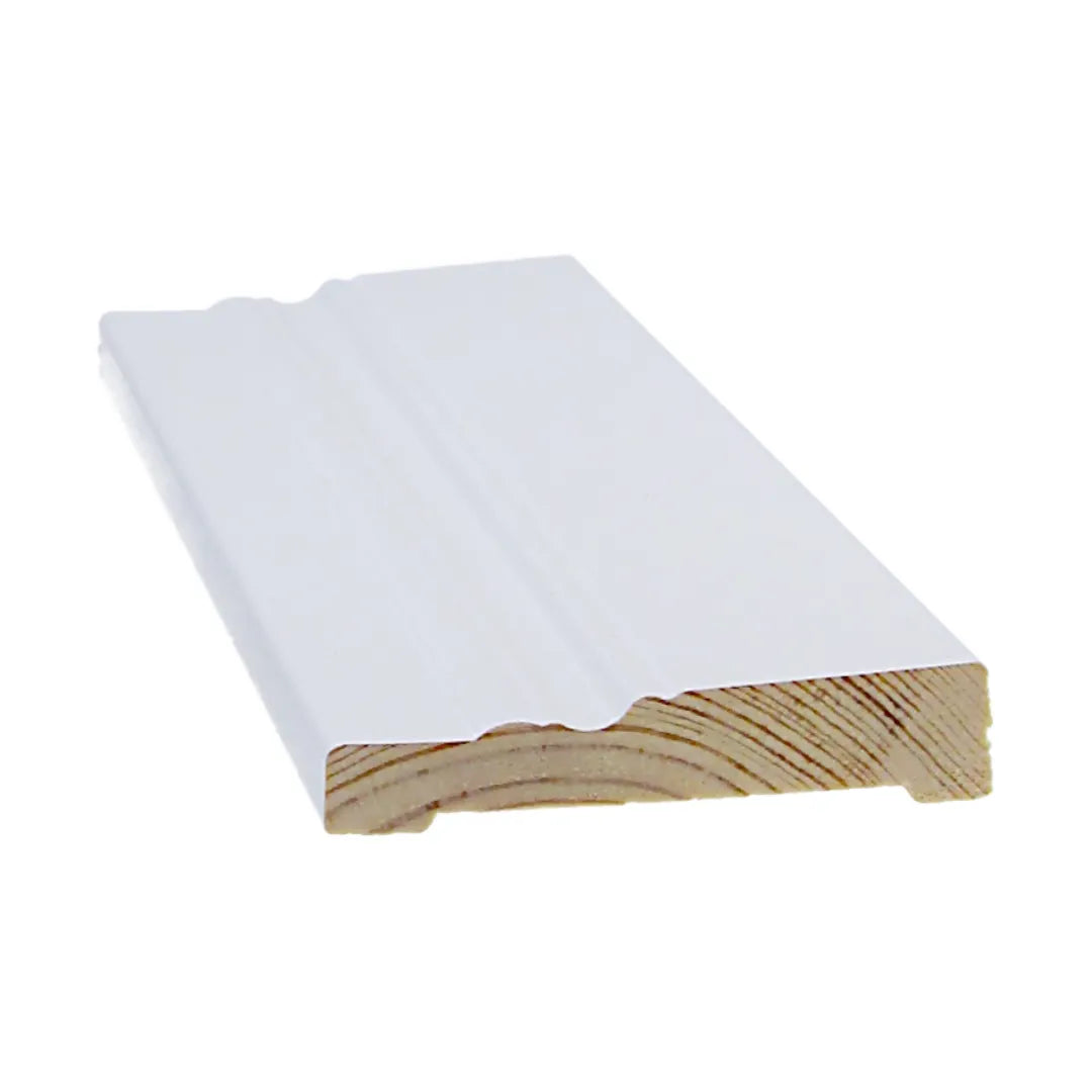 valkoisen koristeellisen peitelistan tuotekuva