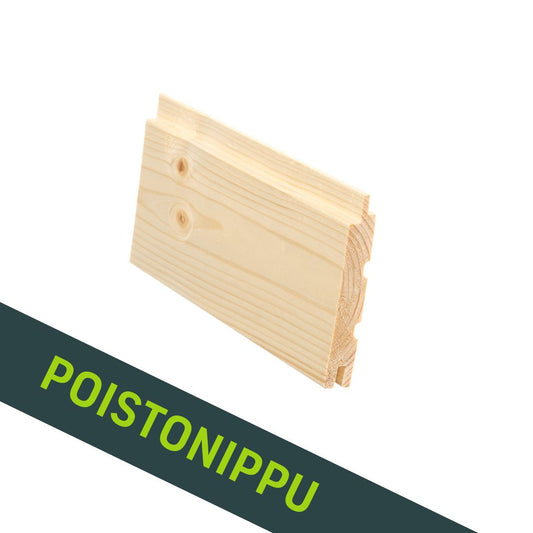 Sisustuspaneeli STS10 18x95, Kuusi, Käsittelemätön,Läpihöylätty, (Poistonippu 907,5jm)