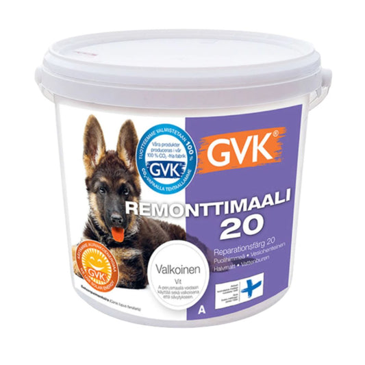Remonttimaali 20, A-perusmaali, Valkoinen, GVK