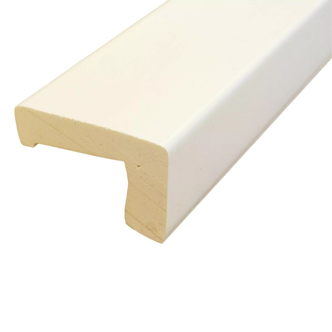 valkoisen muovisen reunalistan tuotekuva