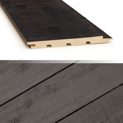 Sisustuspaneeli Siparila STRUKTUURI Musta 15 x 176 x 2350 mm, päätypontattu (Poistoerä 138,65m/22,3²)